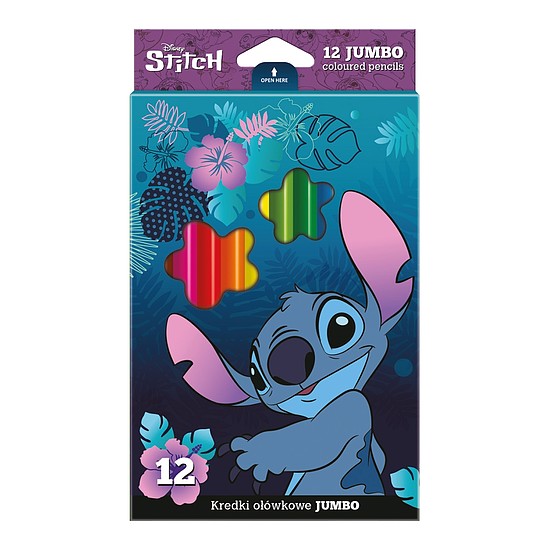 Colorino Színesceruza Stitch Jumbo 12 szín háromszög