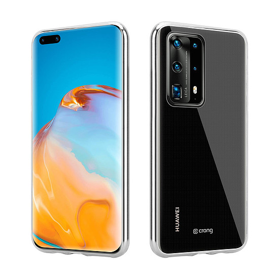 Crong Crystal Slim Cover - Huawei P40 Pro védőtok átlátszó (CRG-CRSLIM-HP40P-TRS)