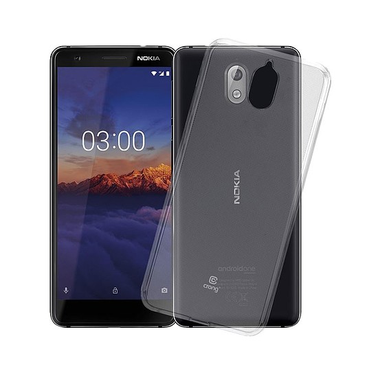 Crong Crystal Slim Cover - védőtok Nokia 3.1-hez átlátszó (CRG-CRSLIM-N31-TRS)