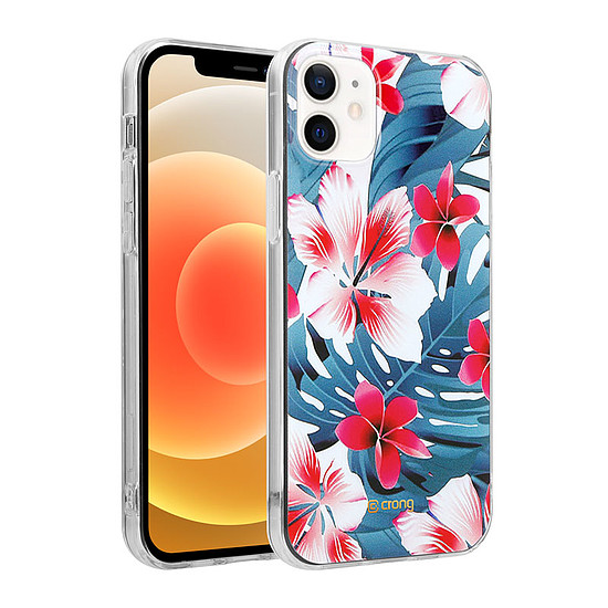 Crong Flower Case - tok iPhone 12 Minihez minta 03 (CRG-FLR-IP1254-03)