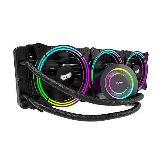 Darkflash TR360 PC vízhűtő AiO RGB 3x 120x120 fekete (TR360 Black)