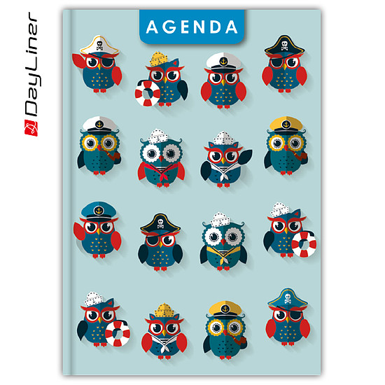 Dayliner agenda Colors A5 heti Happynest Kalóz Kék 2025