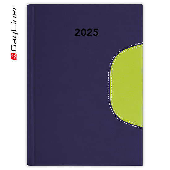 Dayliner agenda Memphis B5 heti kék-zöld 2025