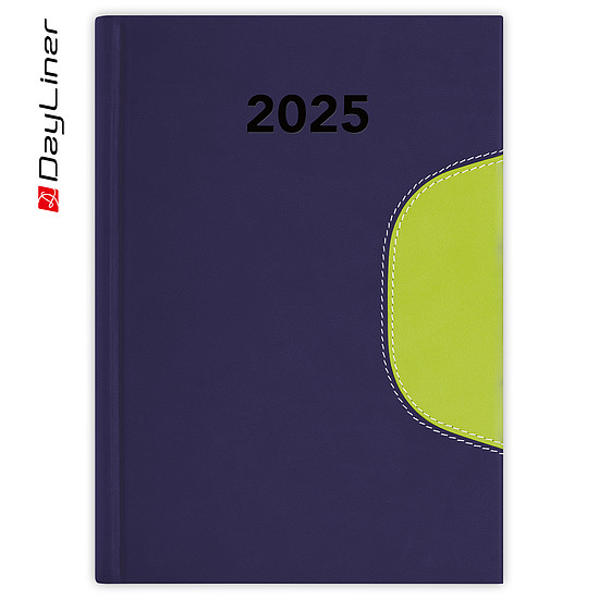 Dayliner agenda Memphis B6 heti kék-zöld 2025