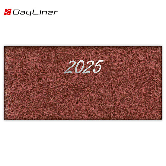 Dayliner agenda Rebel fekvő zsebnaptár bordó 2025