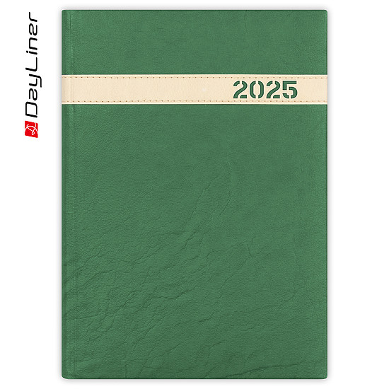 Dayliner agenda The Boss A5 napi zöld 2025