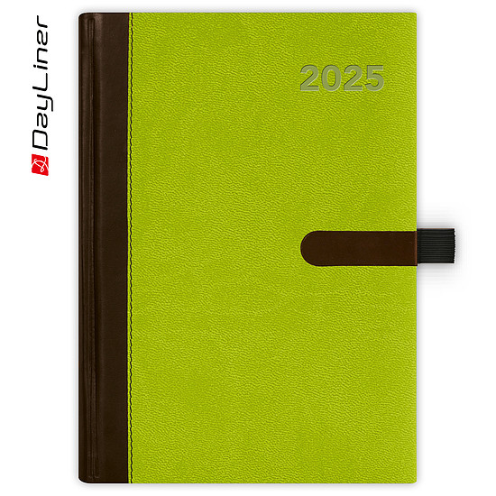 Dayliner agenda Winner A5 heti zöld 2025