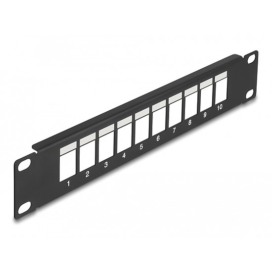 Delock 10 10 portos fekete Keystone Patch Panel (66676)