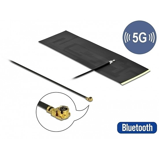 Delock 5G LTE antenna MHF I apa -0,42 - 5,00 dBi mindenirányú FPC (12626)