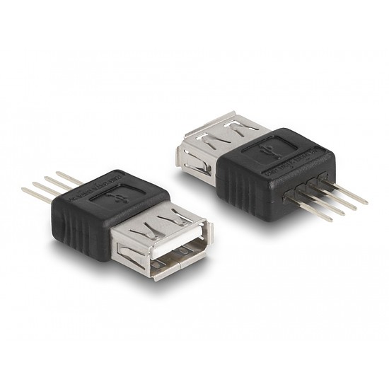 Delock Adapter A-típusú USB 2.0 anya 4 tű (66653)