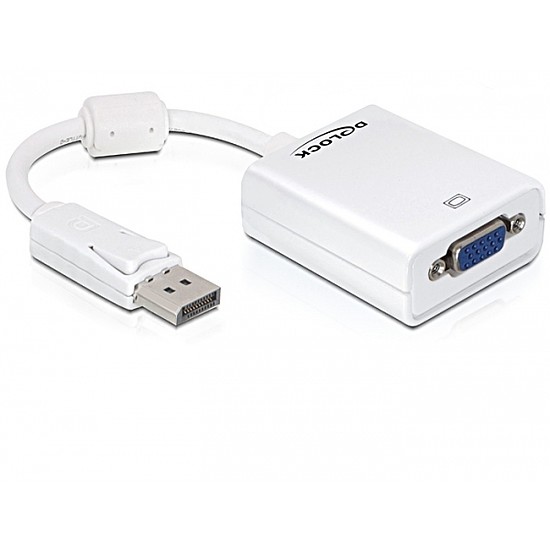 Delock Adapter Displayport apa > VGA 15tűs anya (61766)