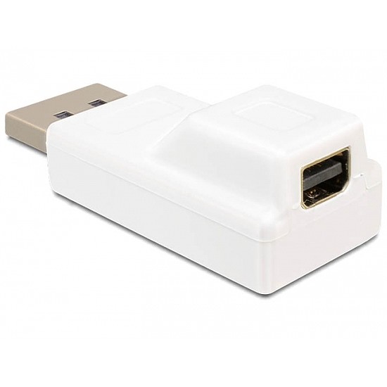 Delock Adapter Displayport male > Displayport mini female, fehér (65240)