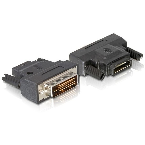 Delock Adapter DVI-25tűs male > HDMI female (65024)