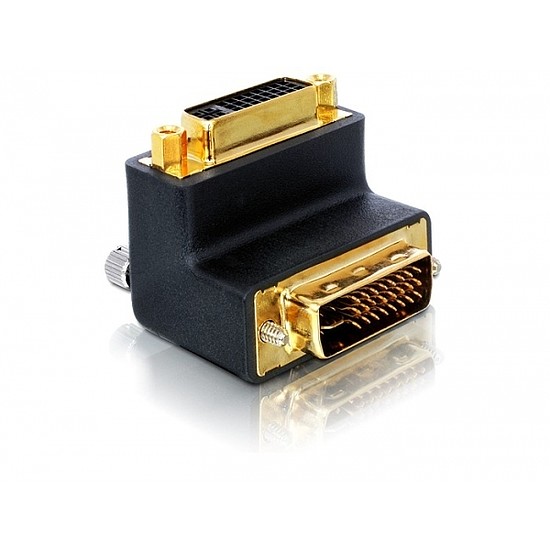 Delock Adapter DVI 29tűs male-female right angled (65173)