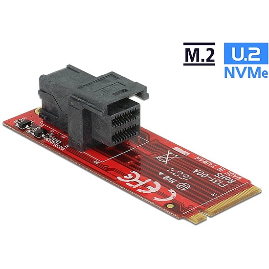 Delock Adapter M.2 M nyílás > SFF-8643 NVMe (62721)