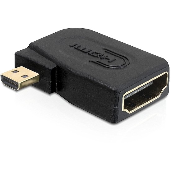 Delock adapter magas sebességű HDMI - micro D apa > A anya oldalra fordítva (65352)