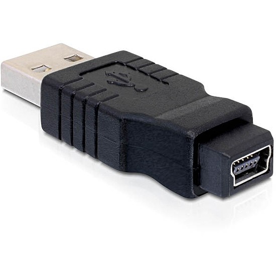 Delock Adapter nemváltó mini USB-B 5-tűs anya USB-A apa (65094)