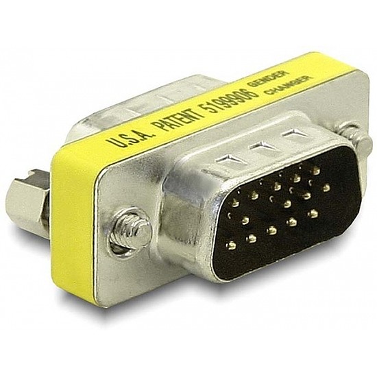 Delock Adapter nemváltó VGA apa-apa (65010)