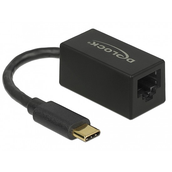 Delock Adapter SuperSpeed USB (USB 3.2 Gen 1) USB Type-C > Gigabit LAN 10/100/1000 (66043)