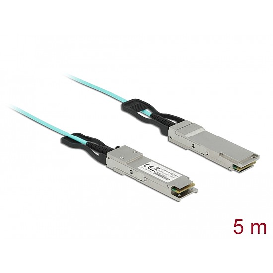 Delock Aktív optikai kábel QSFP+ 5 m (84048)