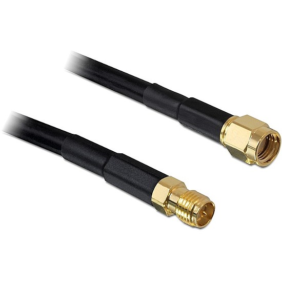 Delock Antenna Cable RP-SMA Plug > RP-SMA Jack CFD200 15 m low loss (89434)