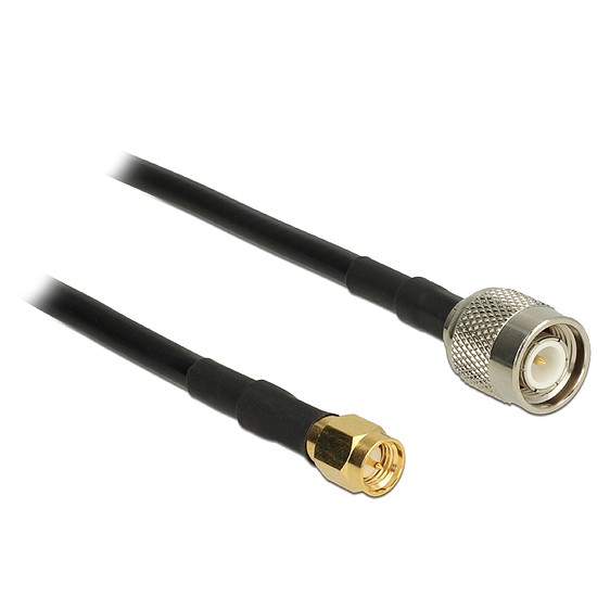 Delock Antenna Cable TNC Plug > SMA Plug CFD200 10 m low loss (89498)