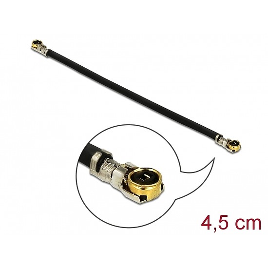 Delock Antenna kábel MHF I-dugó apa MHF I-dugó 1,13 4,5 cm (12607)