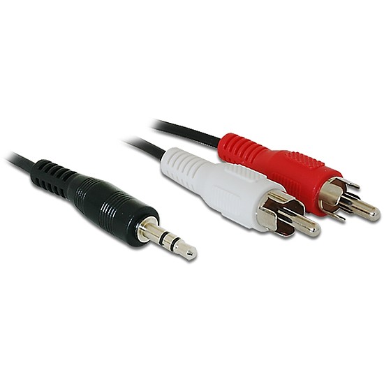 Delock audio kábel, DC jack 3.5 mm apa > 2x RCA apa, 1.5 m (84000)