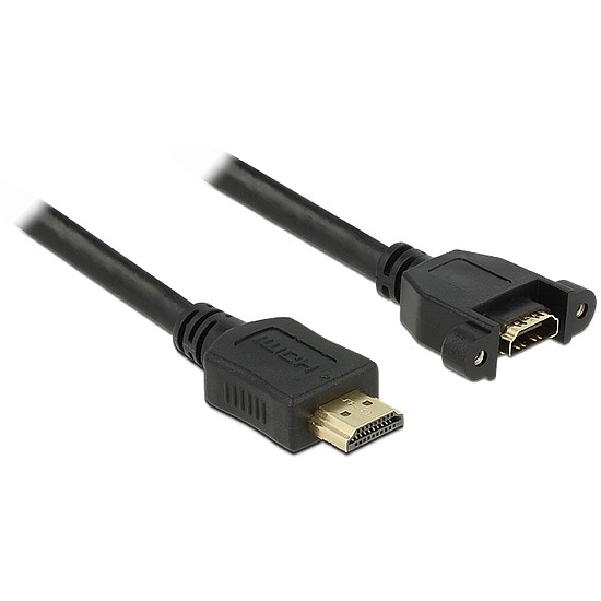 Delock Cable HDMI A apa> HDMI A anya panel-mount 1 m (85102)