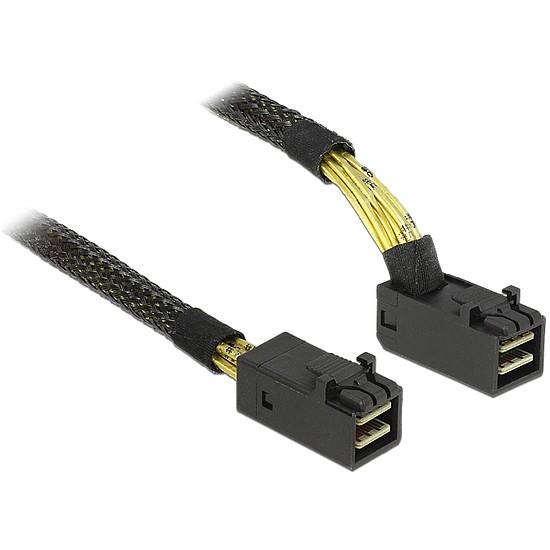 Delock Cable Mini SAS HD SFF-8643 > Mini SAS HD SFF-8643 angled 1 m (83643)