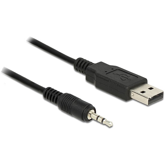 Delock Cable USB TTL male > 2.5 mm 3 pin stereo jack male 1.8 m (5 V) (83788)