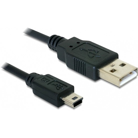 Delock Delock USB 2.0-A > USB mini-B 5 pin 1 m apa / apa kábel (82273)