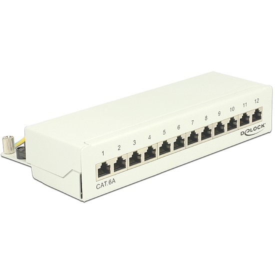 Delock Desktop Patch Panel 12 Port Cat.6A white (87679)