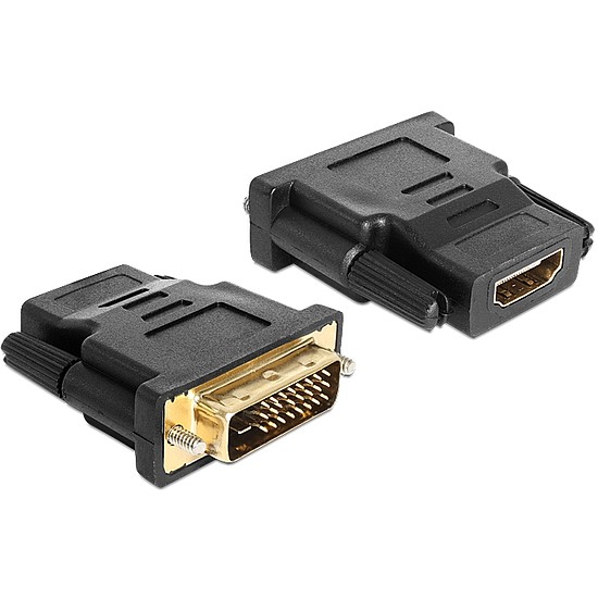 Delock DVI 24+1 pin apa > HDMI anya adapter (65466)