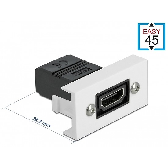 Delock Easy 45 HDMI modul egyenes, 22,5 x 45 mm (81303)