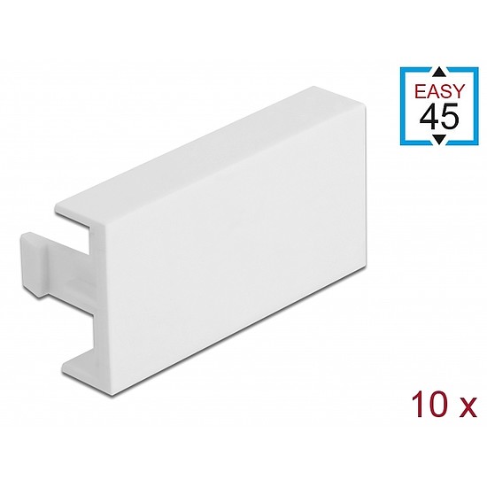 Delock Easy 45 modul takaró lemez 45 x 22,5 mm 10 db. fehér (81301)