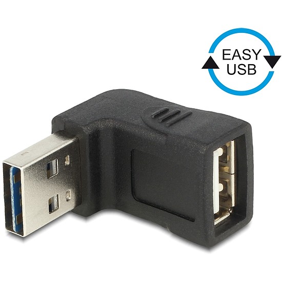 Delock EASY-USB 2.0-A apa > USB 2.0-A anya fel/le forgatott adapter (65521)