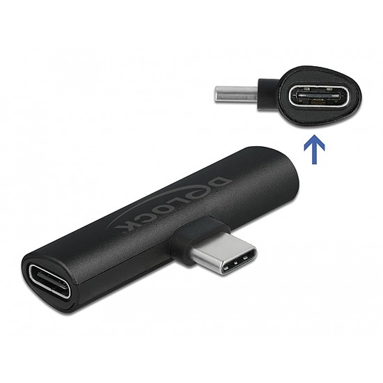 Delock Fekete adapter USB Type-C - 2 db. USB Type-C PD (64114)