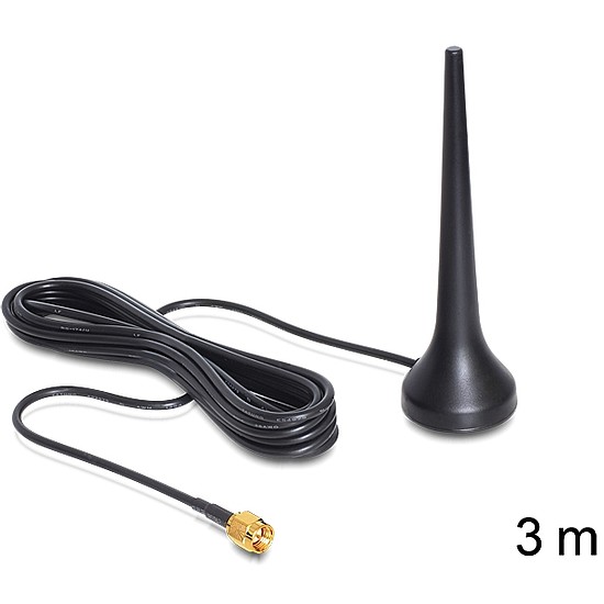 Delock GSM négysávos antenna SMA 2 dBi mindenirányú (88690)