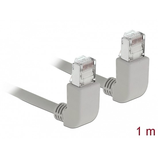 Delock Hálózati kábel RJ45 Cat.6A S/FTP felfelé néző / felfelé néző 1 m (83517)