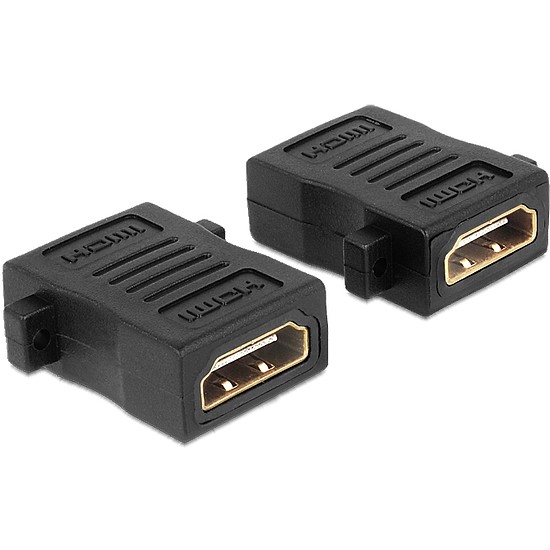 Delock HDMI A anya > anya adapter, csavarhellyel (65509)