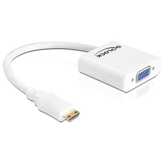 Delock HDMI-mini C adapter, apa > VGA anya (65348)