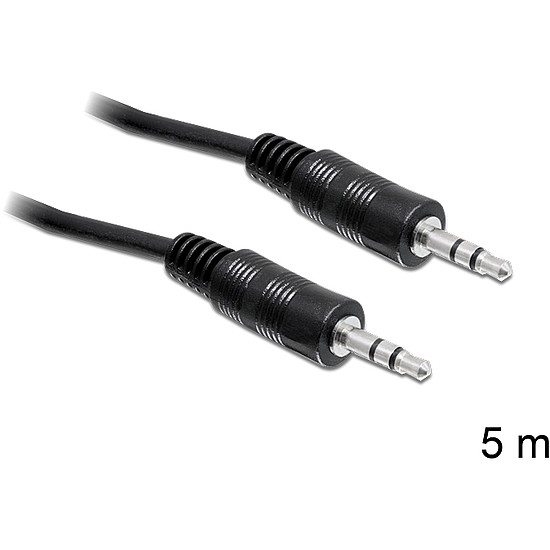 Delock kábel audio DC jack 3.5 mm apa / apa, 5 m (84438)