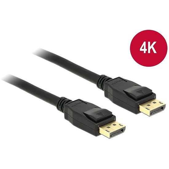 Delock Kábel Displayport 1.2 dugó > Displayport dugó 4K 1 m (83805)