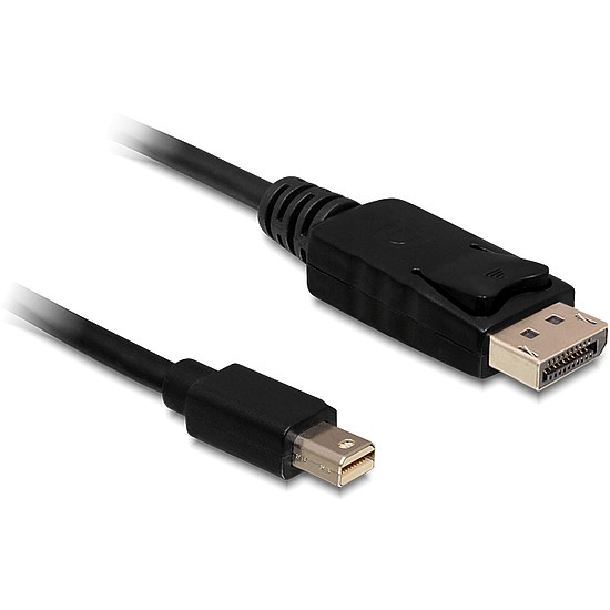 Delock Kábel mini Displayport dugó > Displayport dugó 5 m, fekete (83479)