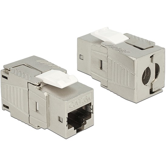 Delock Keystone modul, RJ45-aljzat Cat.6A szerszám nélkül szerelhető (86288)