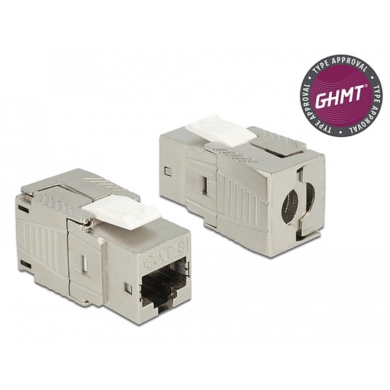 Delock Keystone modul, RJ45-aljzat Cat.8 szerszám nélkül szerelhető (86488)