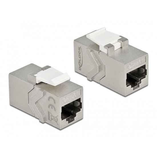 Delock Keystone modul, RJ45-aljzat - RJ45-aljzat, Cat.6A (86996)