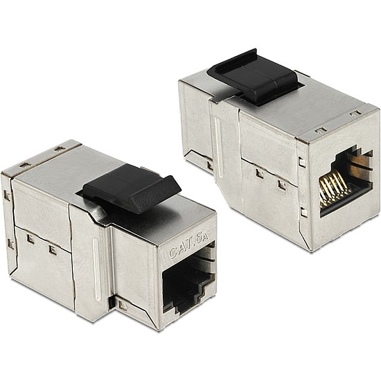 Delock Keystone modul RJ45 anya > RJ45 anya Cat.6, ezüst (86166)