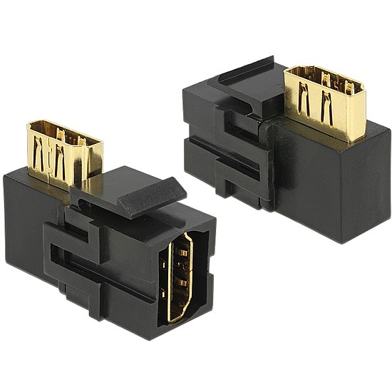 Delock Keystone Module HDMI female > HDMI female 90 angled black (86358)